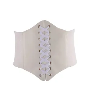 LaceLux™️  Women’s Elastic Costume Waist Belt: Lace-up Tied Waspie Corset Belts for Effortless Elegance
