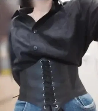 LaceLux™️  Women’s Elastic Costume Waist Belt: Lace-up Tied Waspie Corset Belts for Effortless Elegance