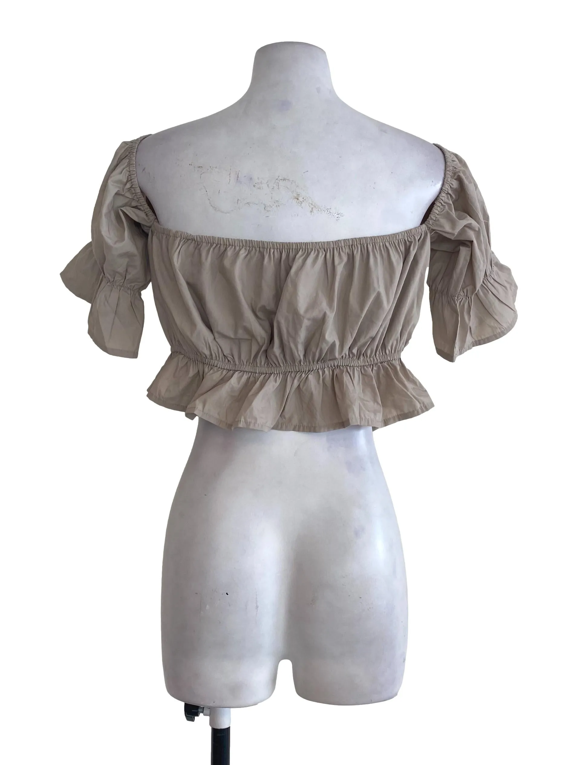 Latte Puffy Sleeve Top TTR