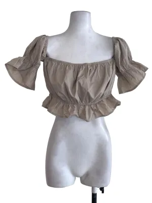 Latte Puffy Sleeve Top TTR