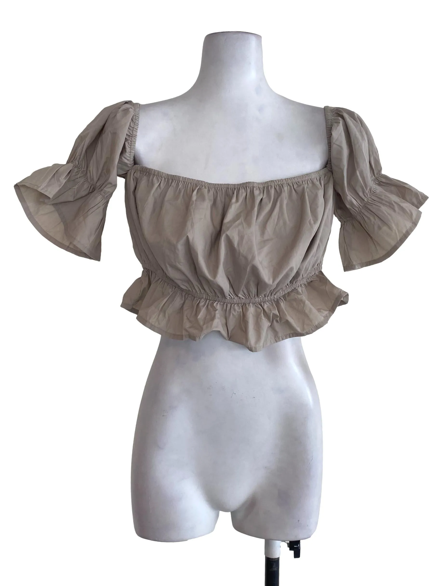 Latte Puffy Sleeve Top TTR