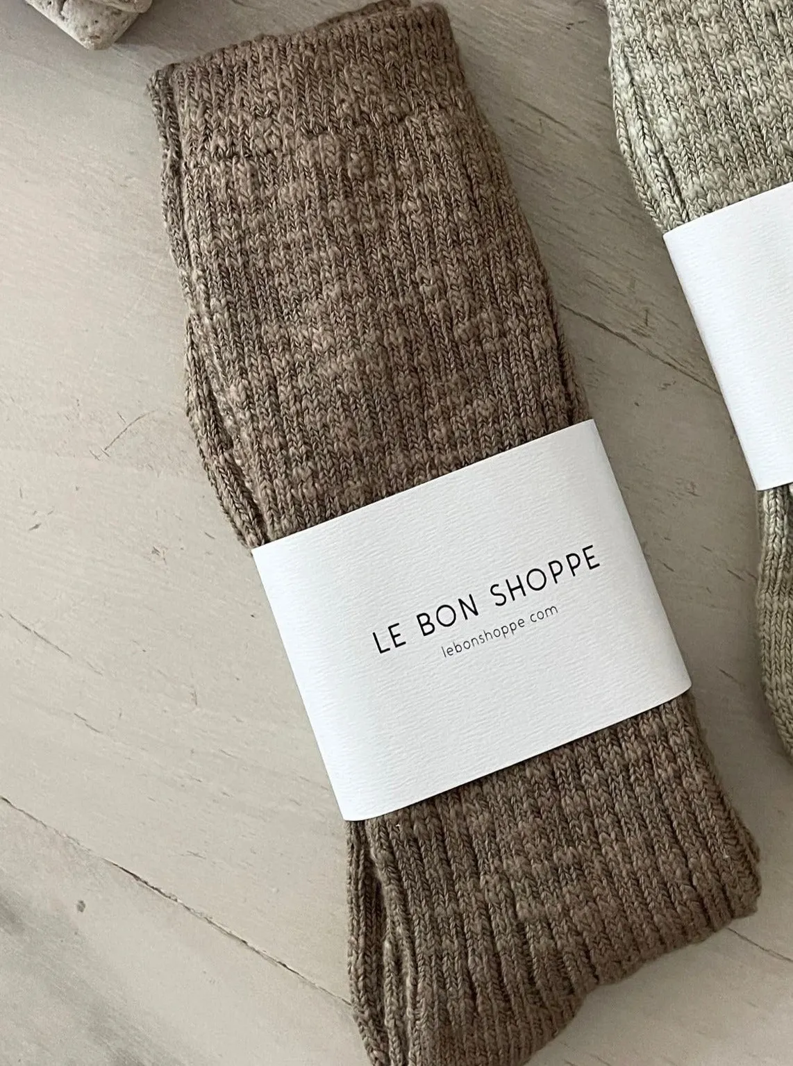 Le Bon Shoppe Cottage Socks- Flax