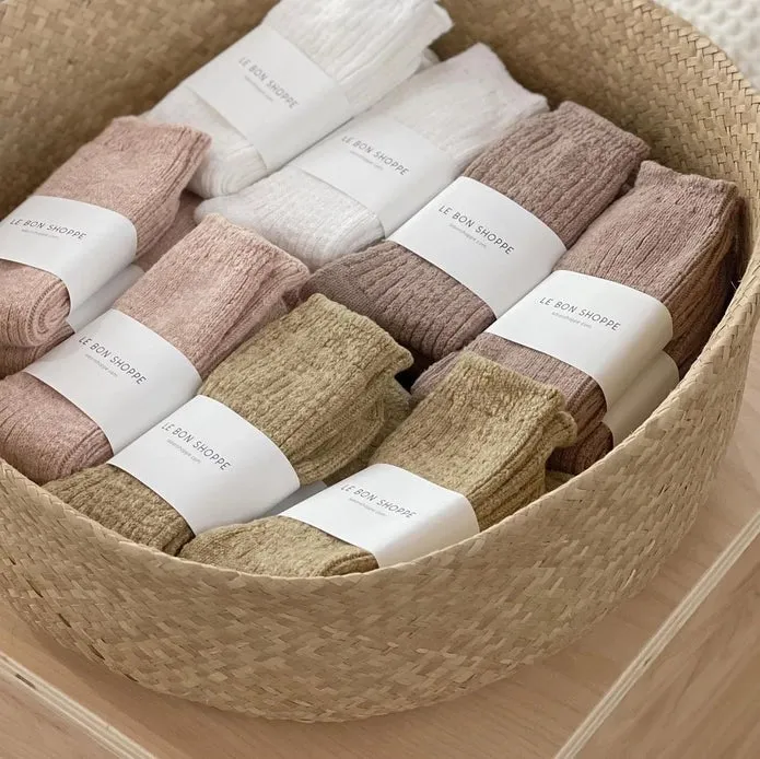 LE BON SHOPPE COTTAGE SOCKS || PEACHY KEEN