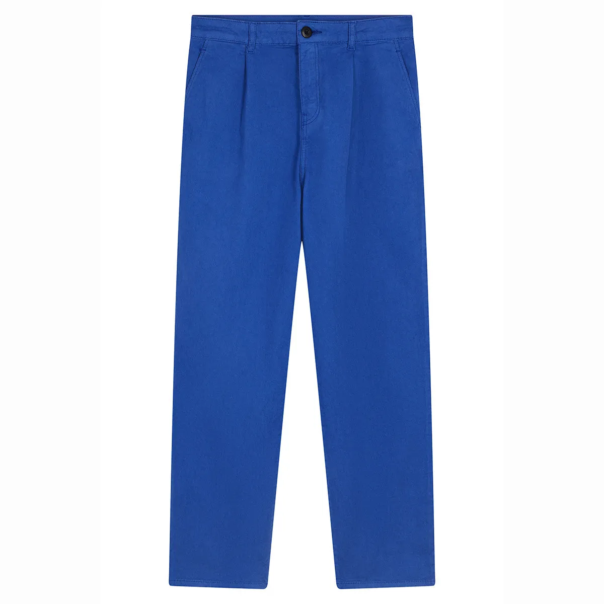 Leon & Harper Patrick Plainy Trousers Blue