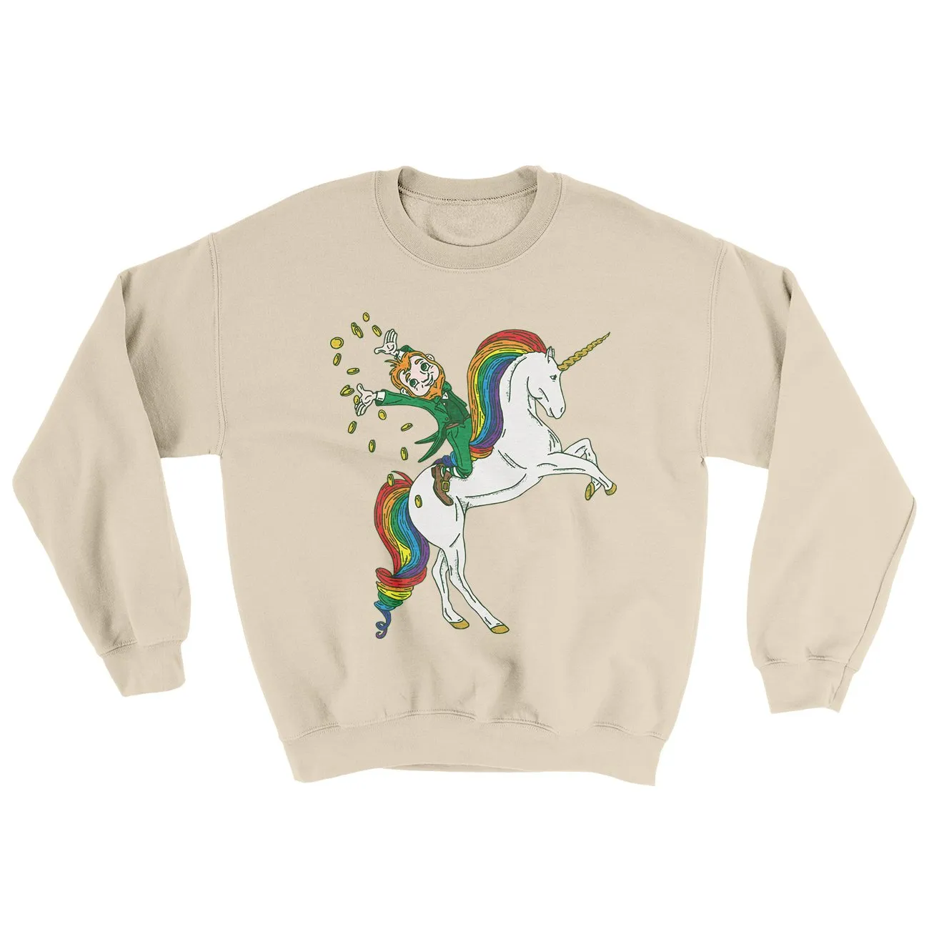 Leprechaun Unicorn Jockey Ugly Sweater