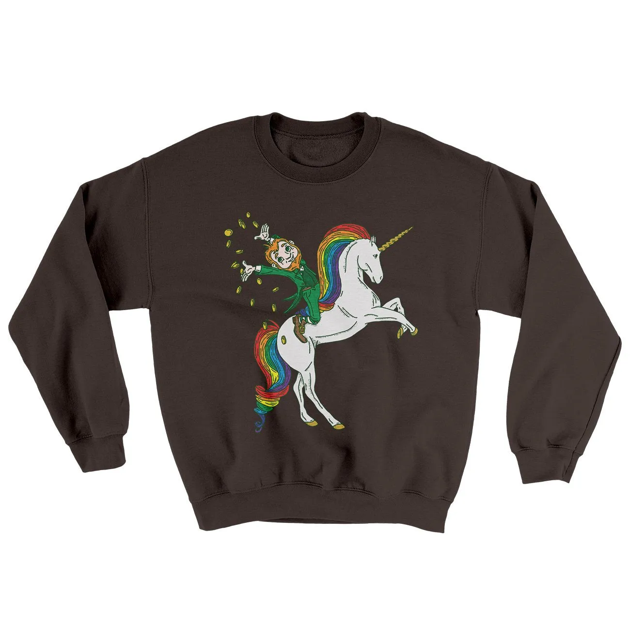Leprechaun Unicorn Jockey Ugly Sweater