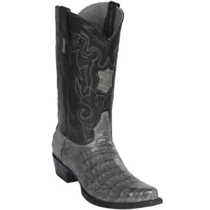 Los Altos Boots - Mens Dress Cowboy Boot - Low Priced Grey Caiman Cowboy Boots - in Grey
