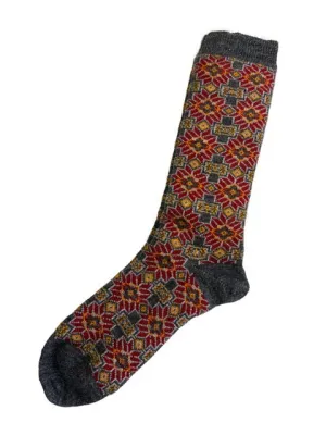 Lucerne Alpaca Socks in Charcoal - Large