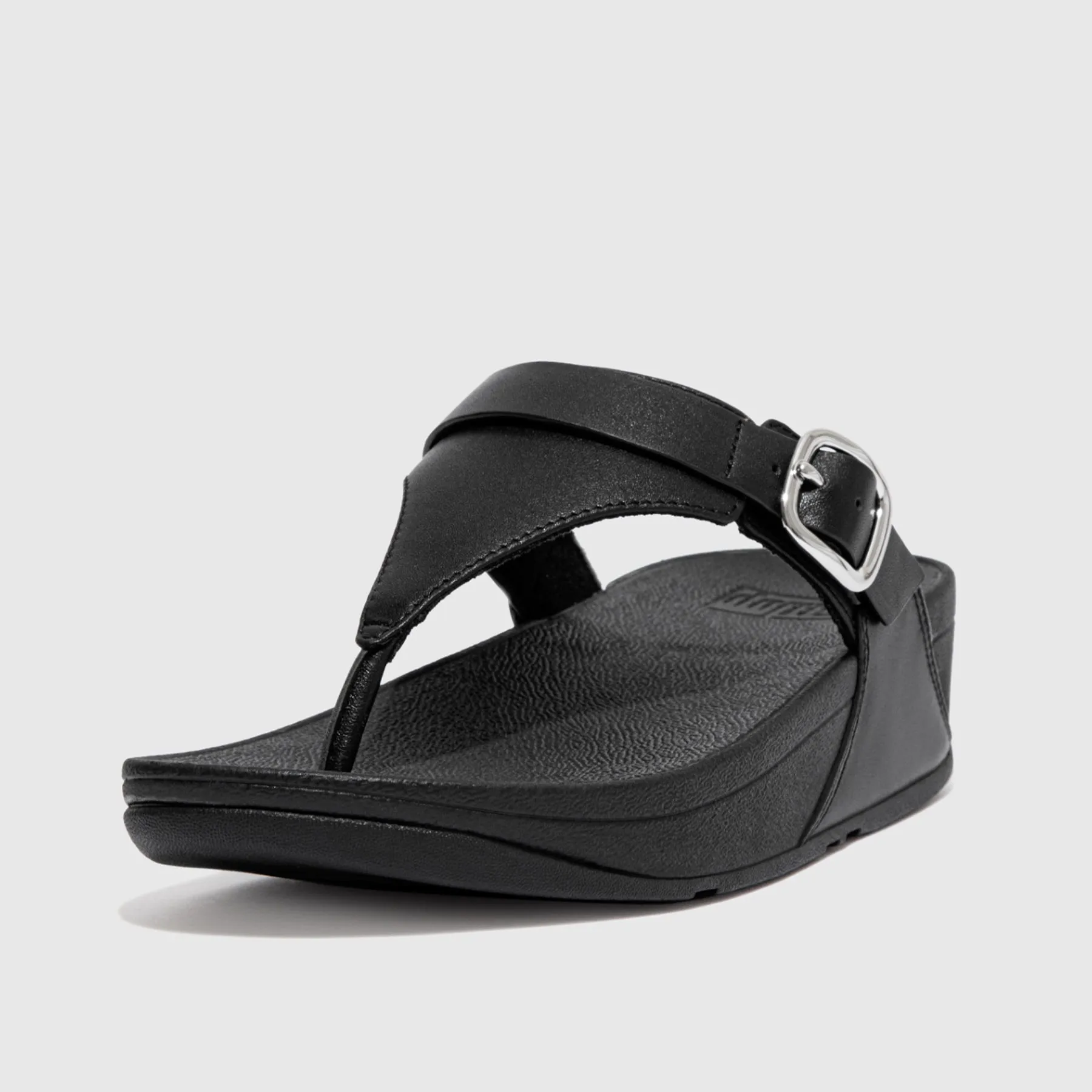 Lulu Adjustable Black Comfort Sandal - ES8-090