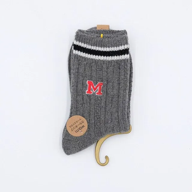 M College Socks