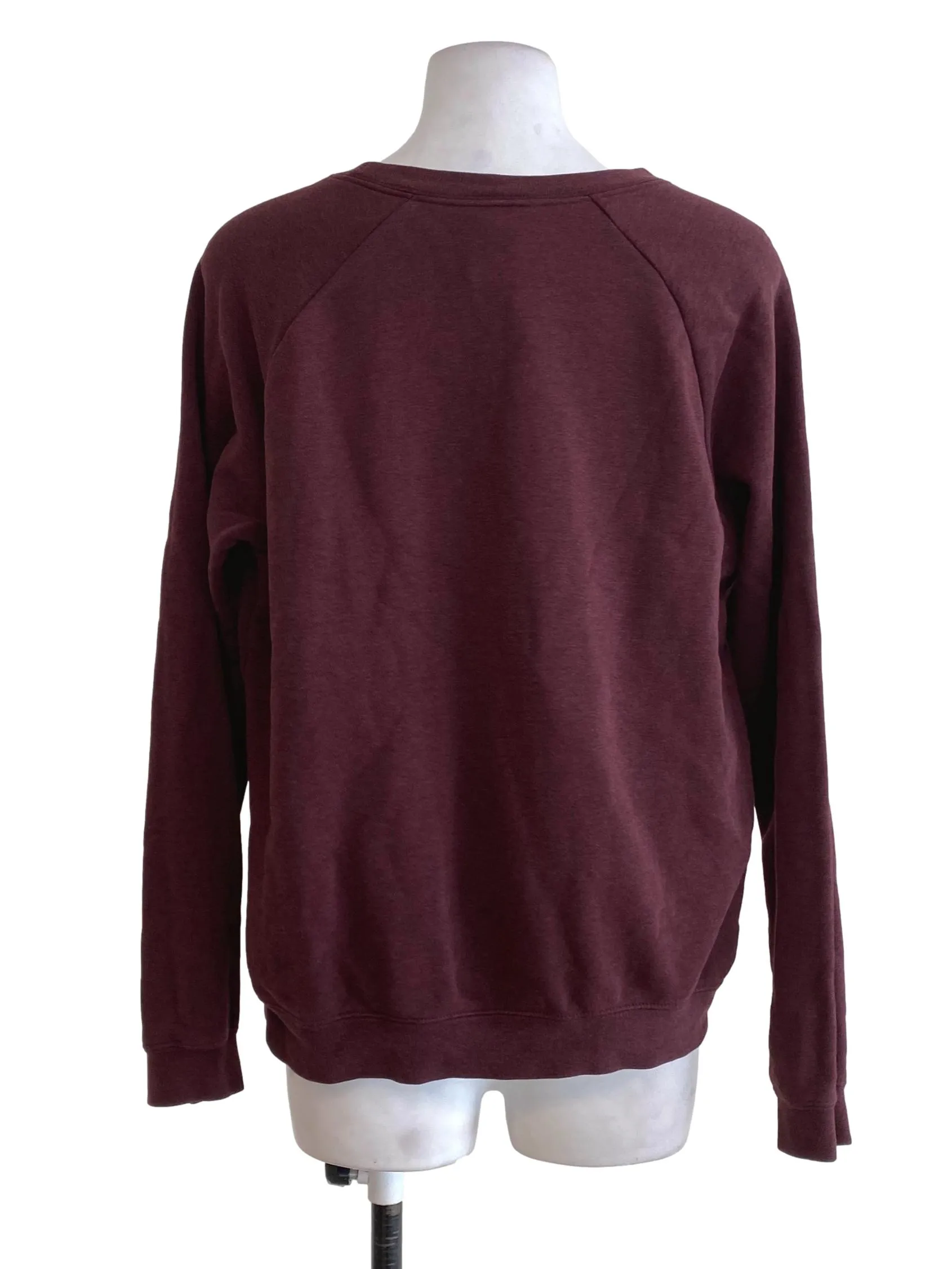 Maroon Round Neck Top