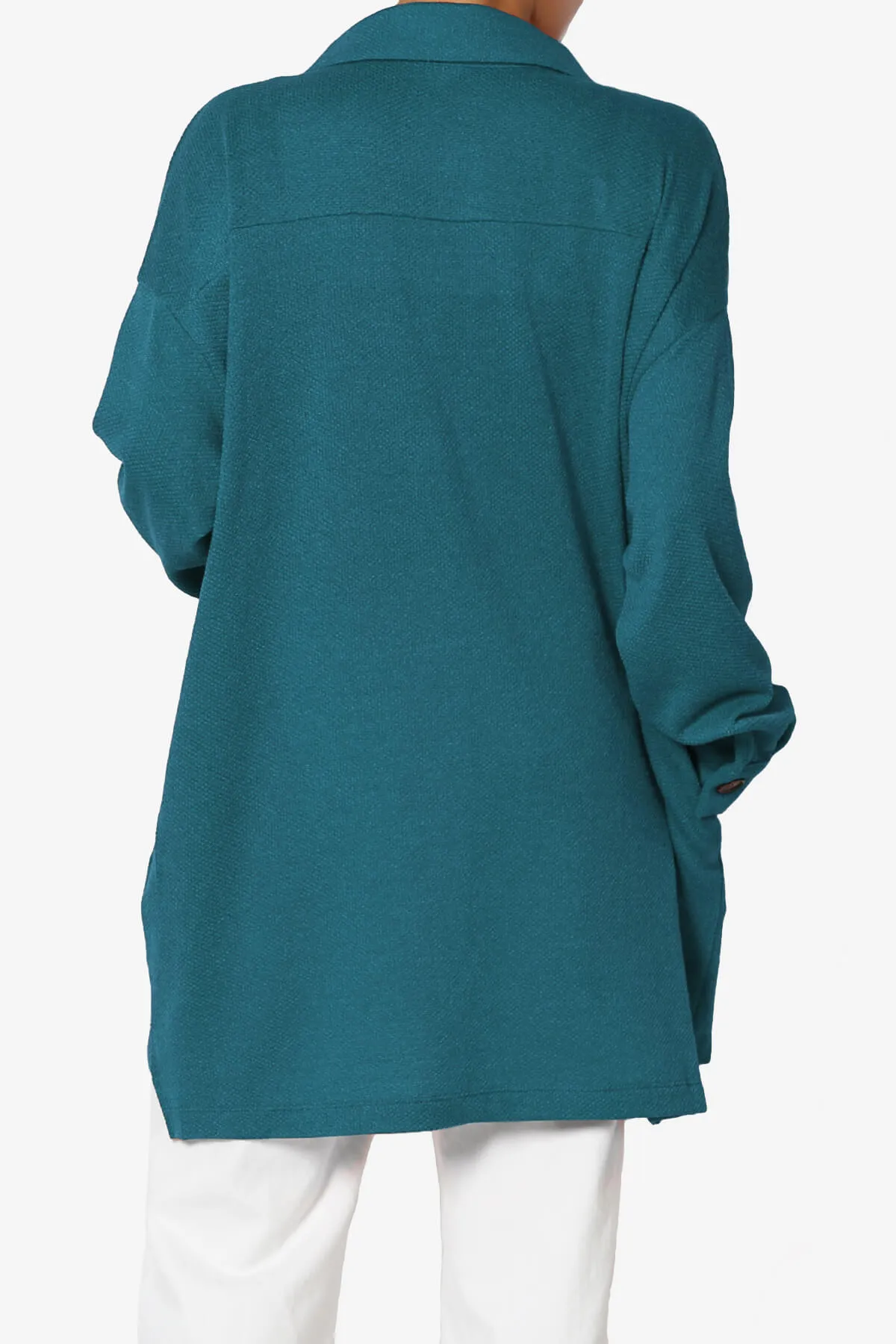 Matryx Jacquard Oversized Shirts Shacket PLUS