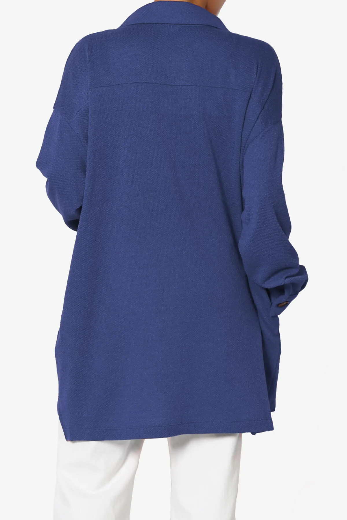 Matryx Jacquard Oversized Shirts Shacket PLUS