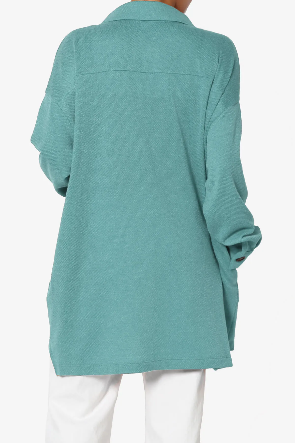 Matryx Jacquard Oversized Shirts Shacket PLUS