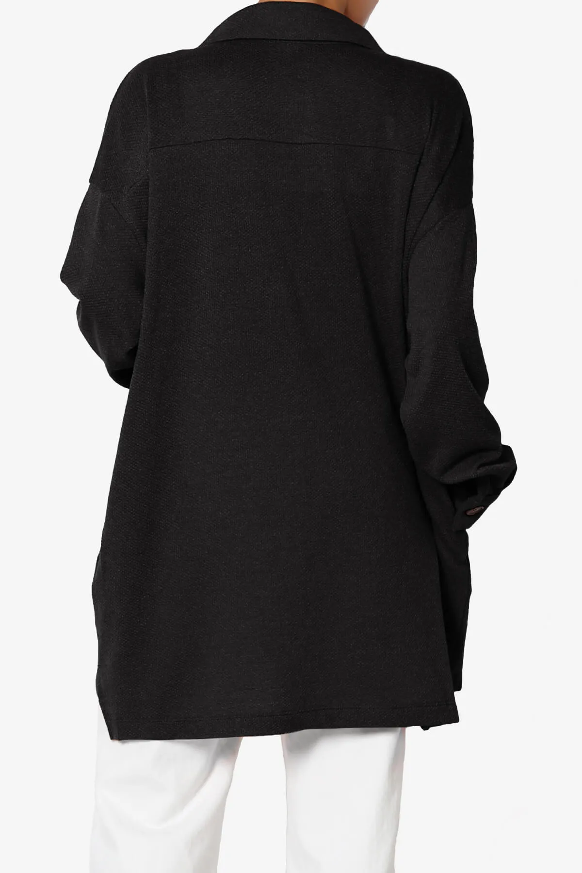 Matryx Jacquard Oversized Shirts Shacket PLUS