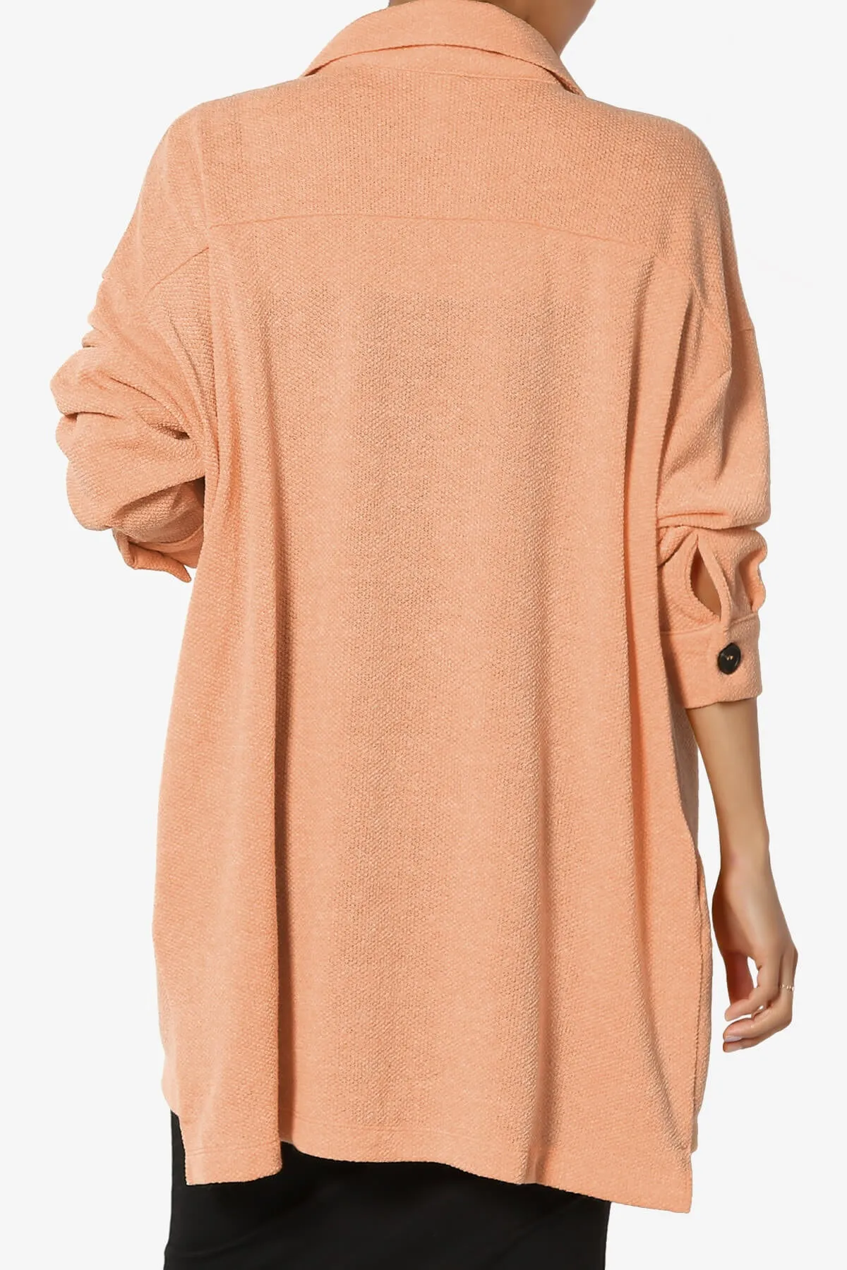 Matryx Jacquard Oversized Shirts Shacket PLUS