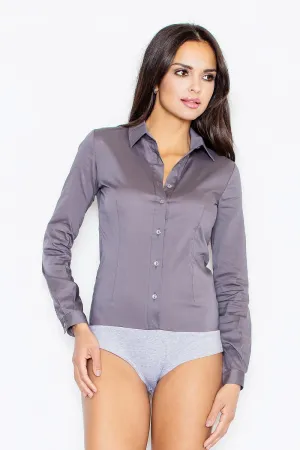 Mauve Long Sleeve Bodysuit