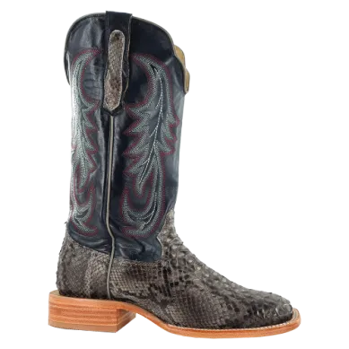 MENS GREY SUEDE PYTHON R WATSON BOOTS