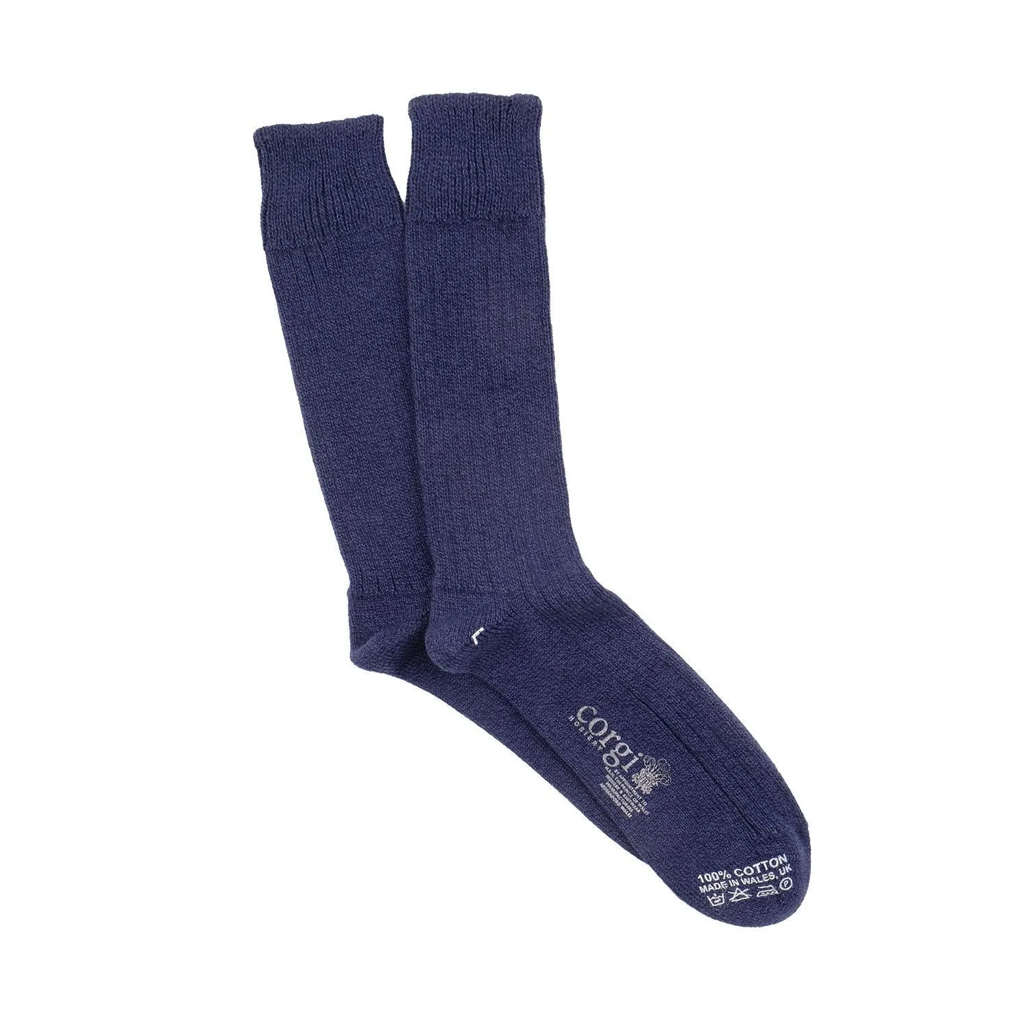 Men's Pure Cotton Marl Boot Socks