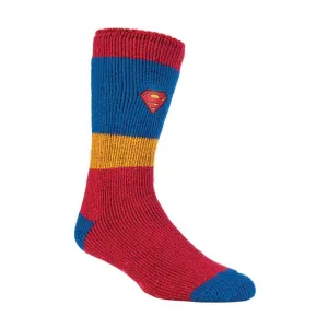 Mens Superman Novelty Thermal Slipper Socks