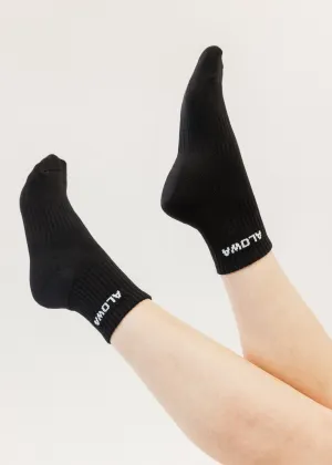Mini Crew Socks Black