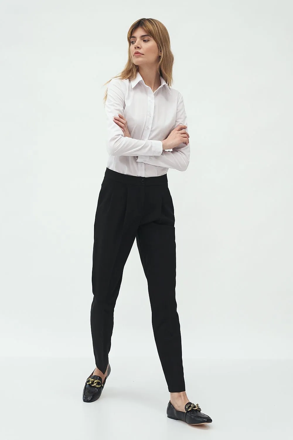 Modelled Sleeve Elegant Long-Sleeve Shirt