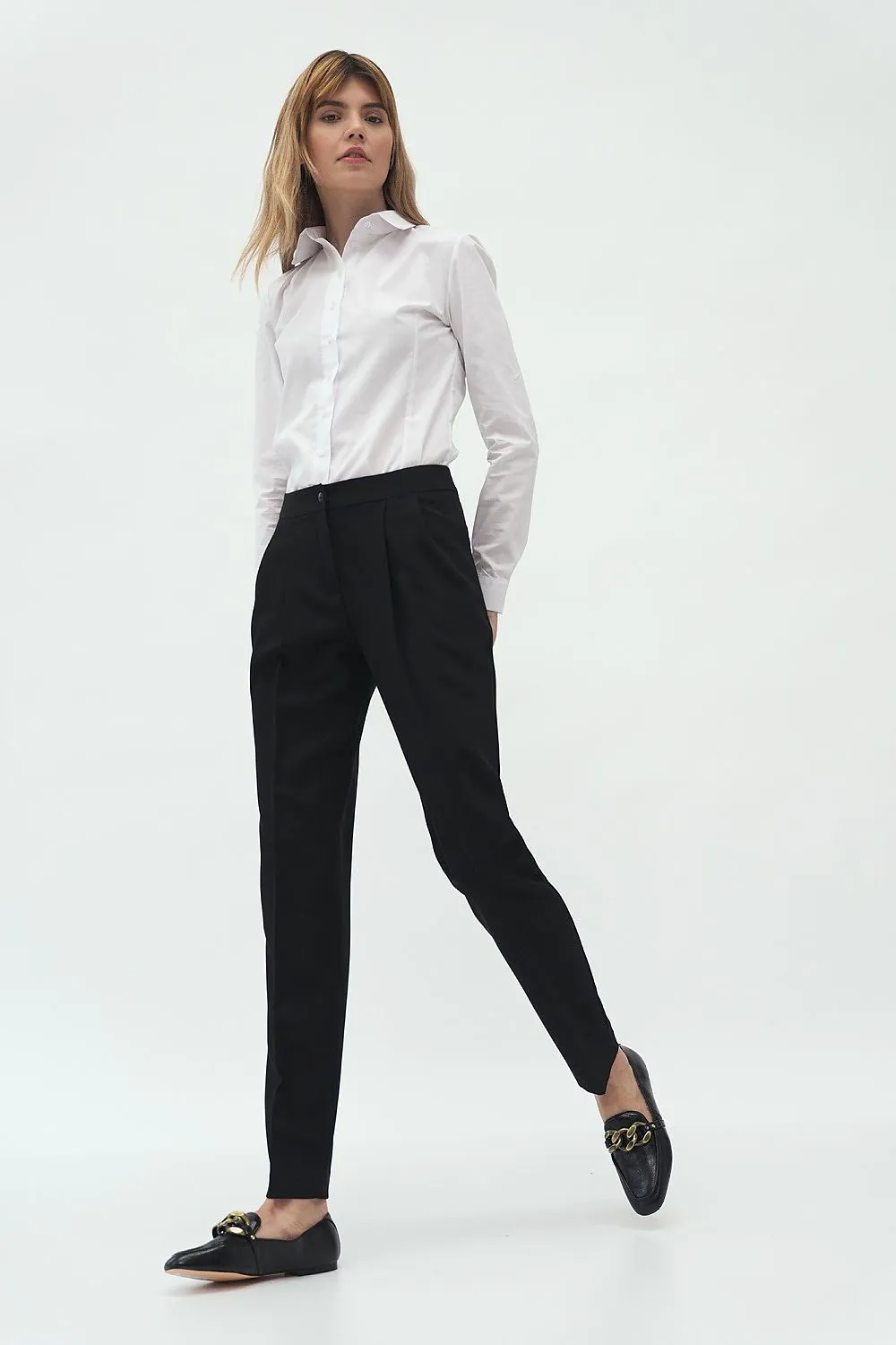 Modelled Sleeve Elegant Long-Sleeve Shirt