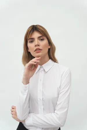 Modelled Sleeve Elegant Long-Sleeve Shirt