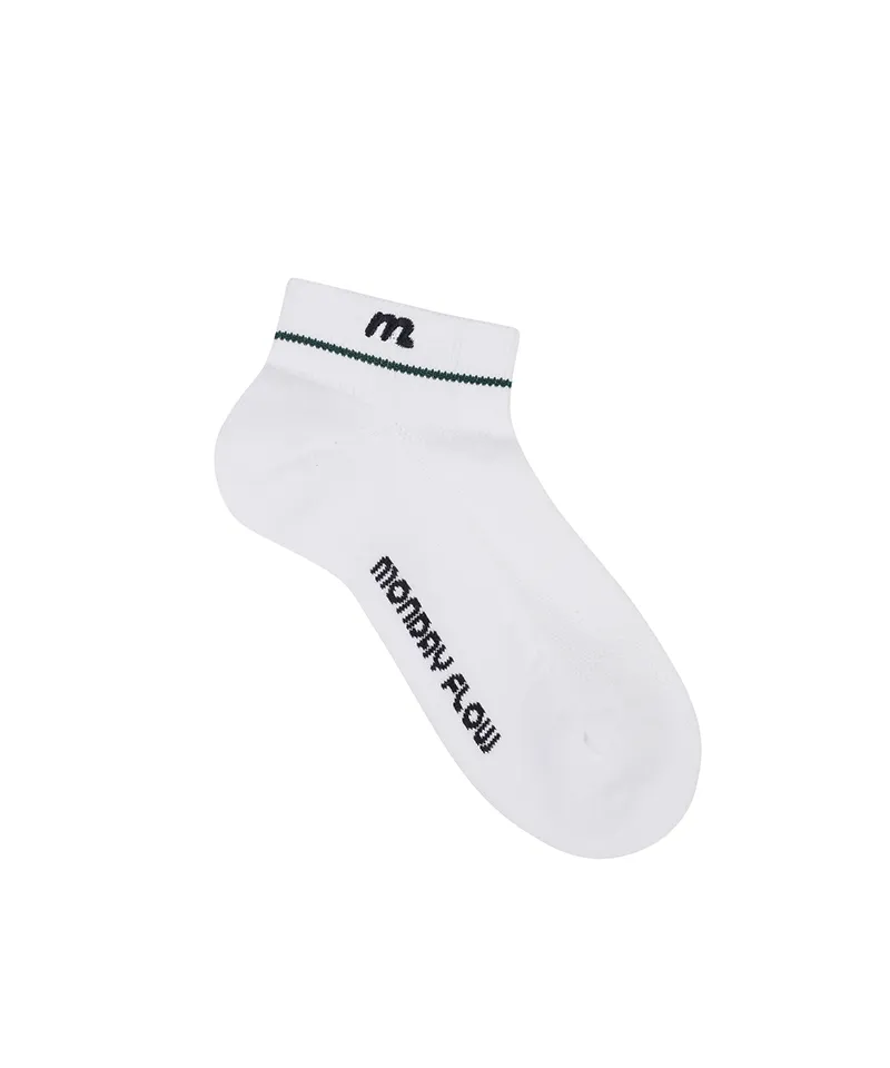 Monday Flow Short Sports Socks - Green