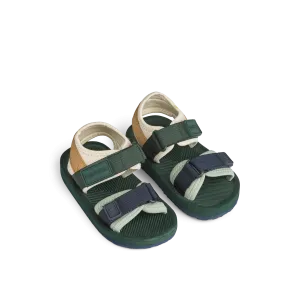 Monty Sandals Hunter Green mix