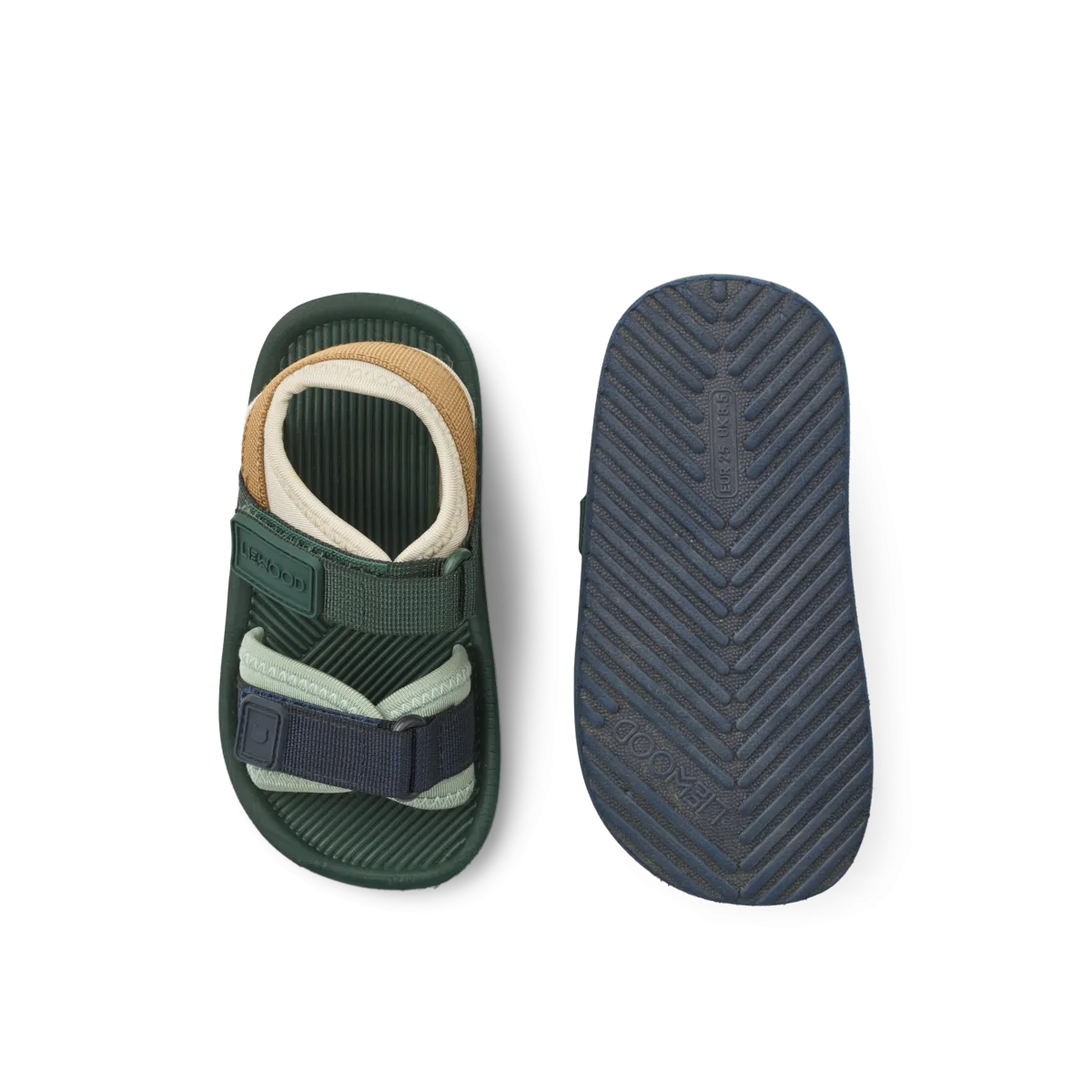 Monty Sandals Hunter Green mix