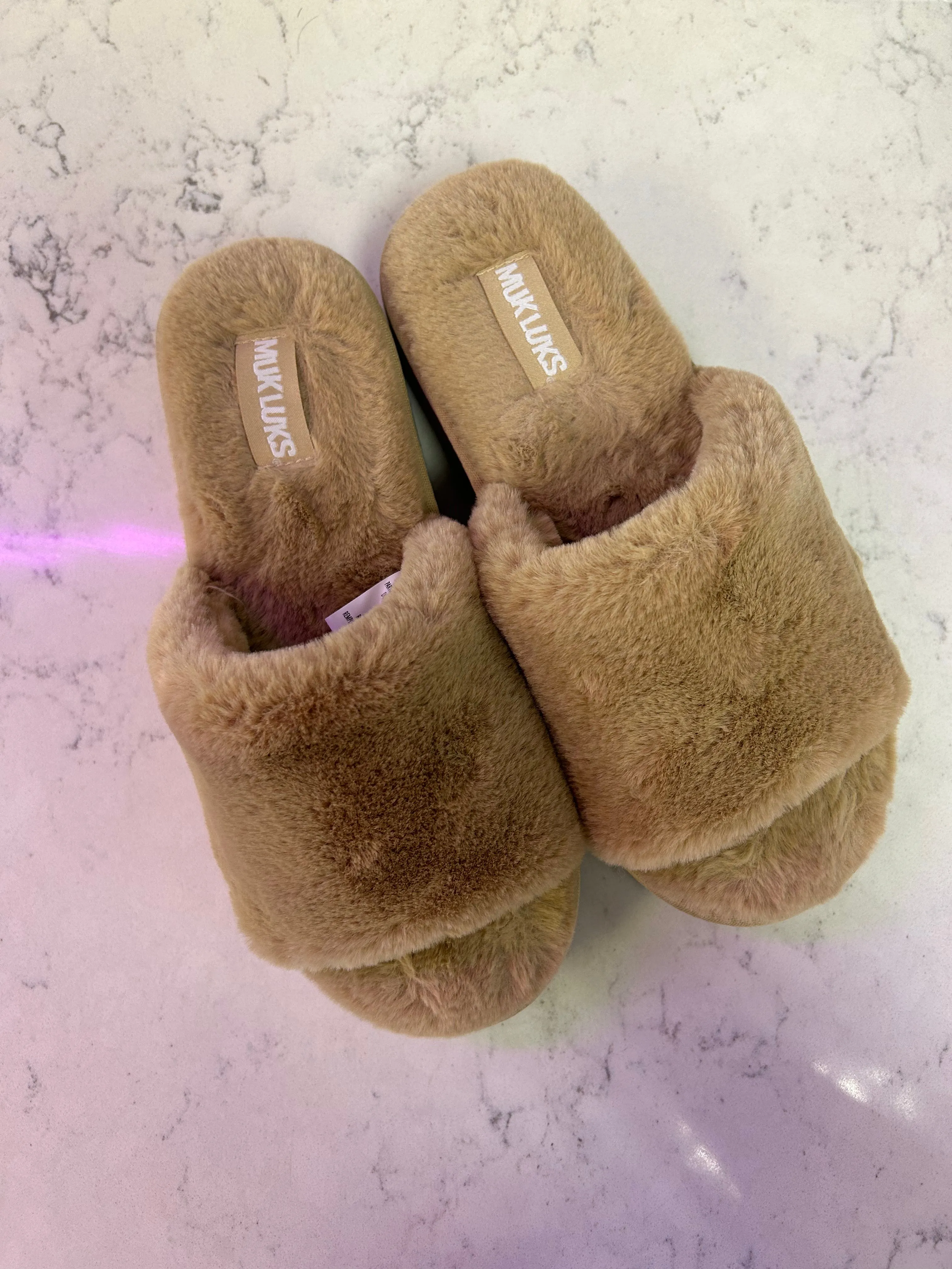 Muk Luks "Platform Slide Slippers"