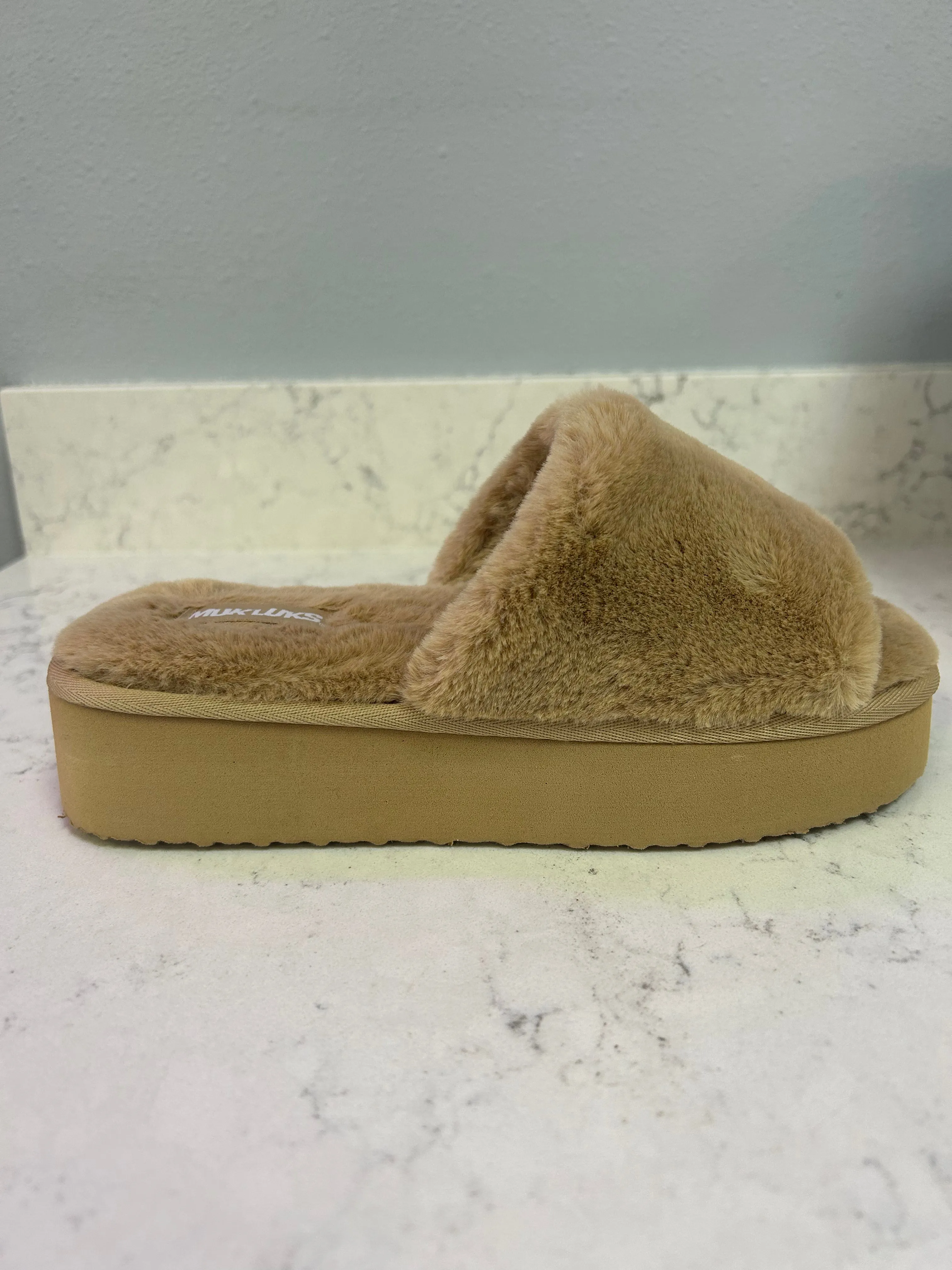 Muk Luks "Platform Slide Slippers"
