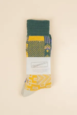 Multi Links Jacquard Crew - Moss