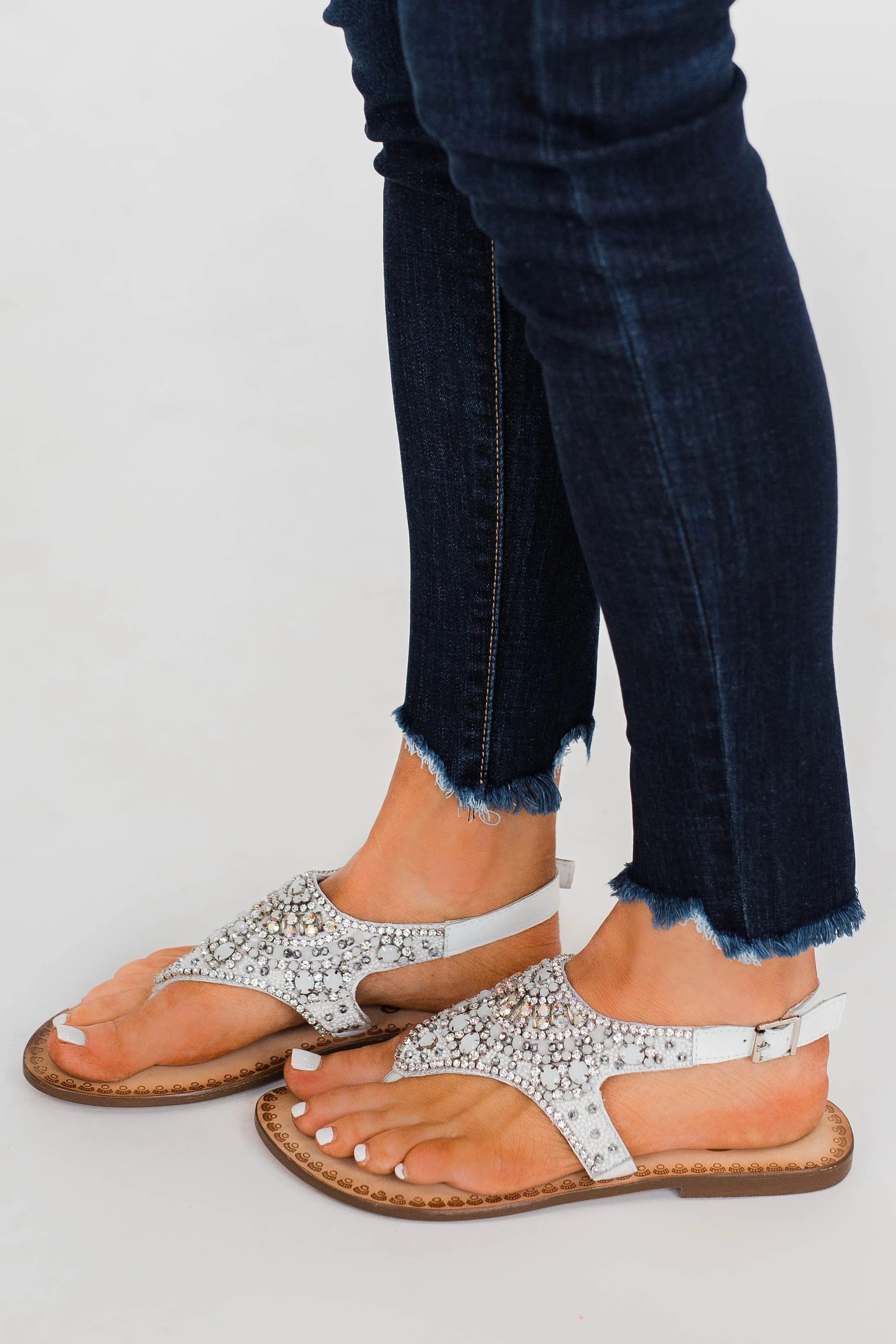 Naughty Monkey Ice Berg Sandals- White