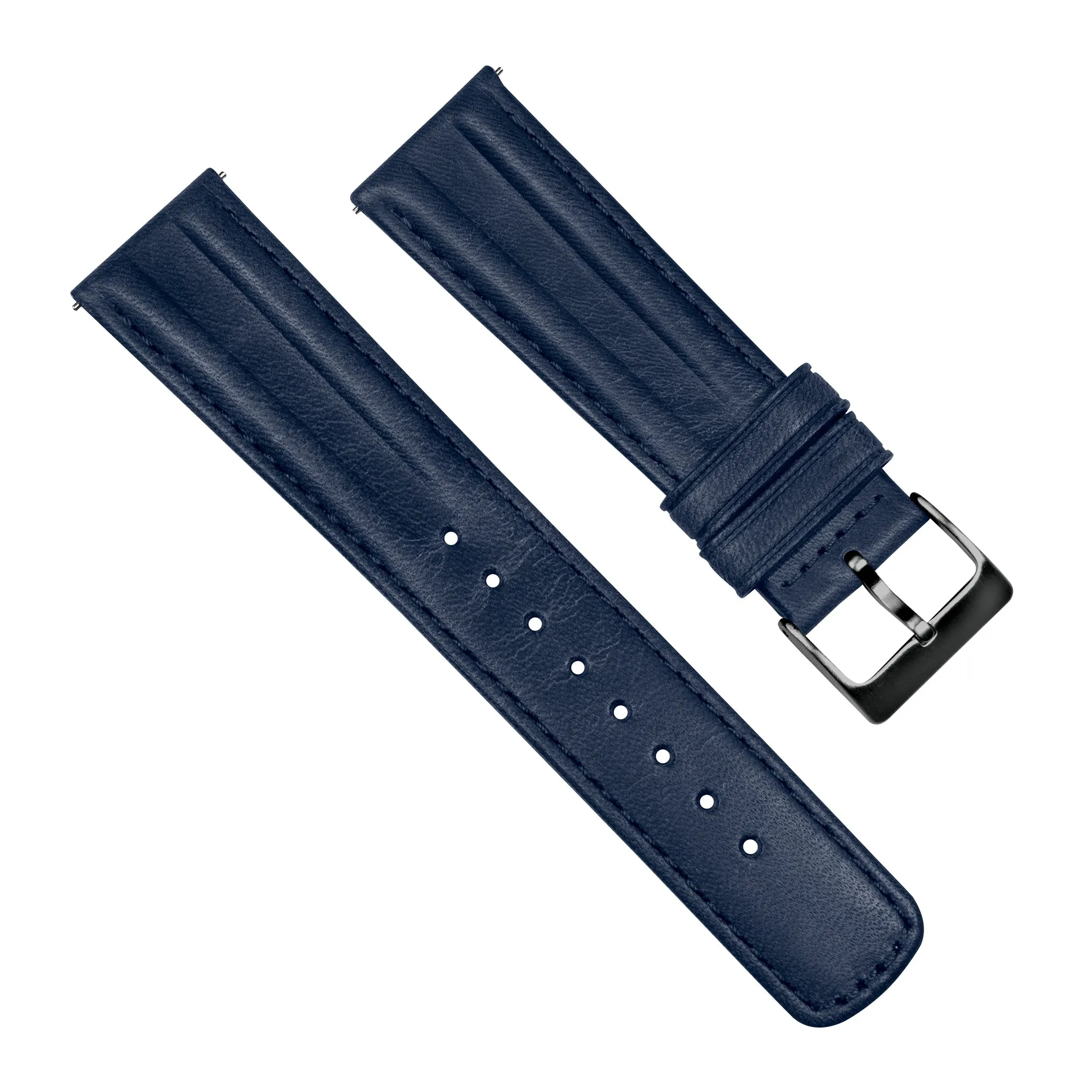 Navy Blue Classic Horween Leather Watch Band