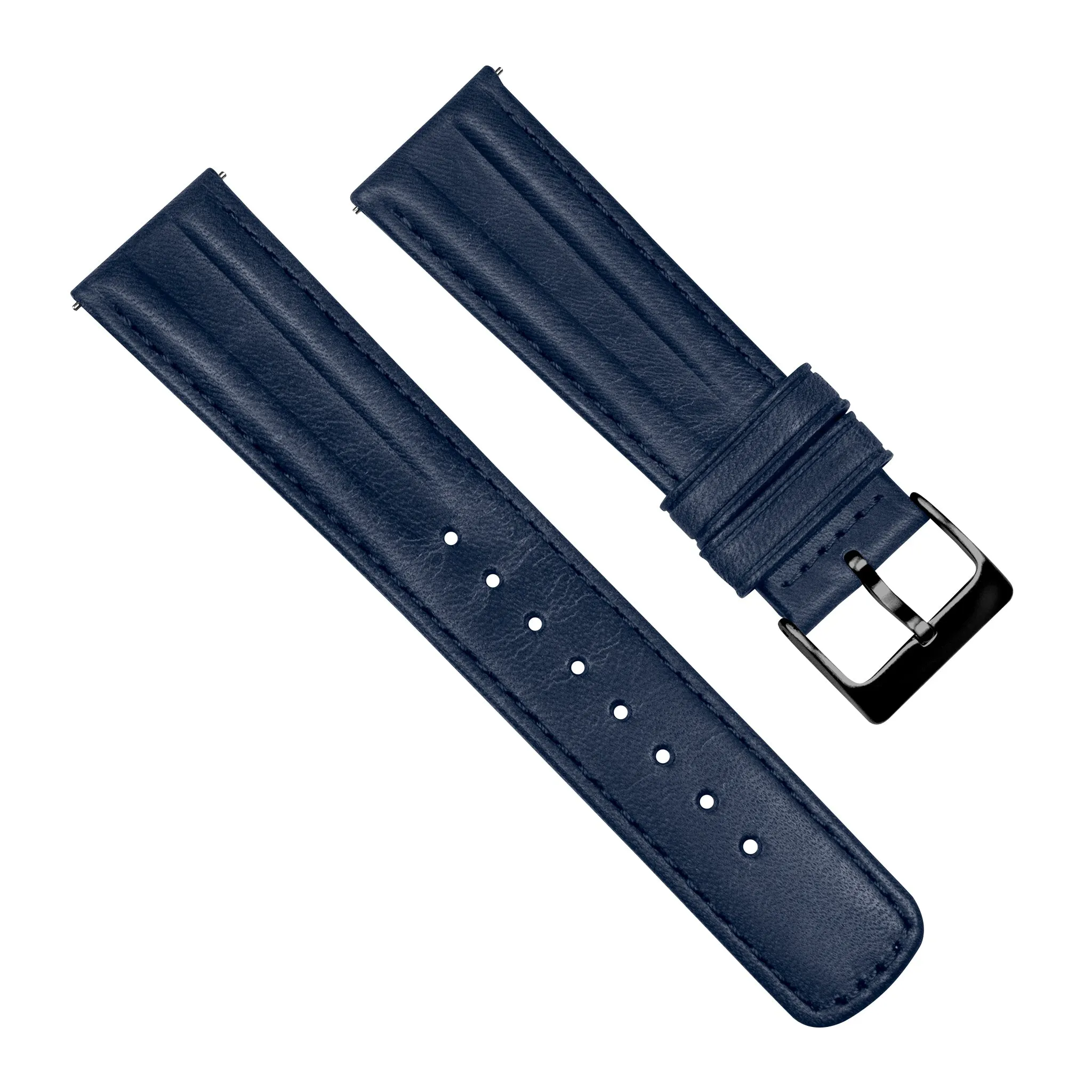 Navy Blue Classic Horween Leather Watch Band