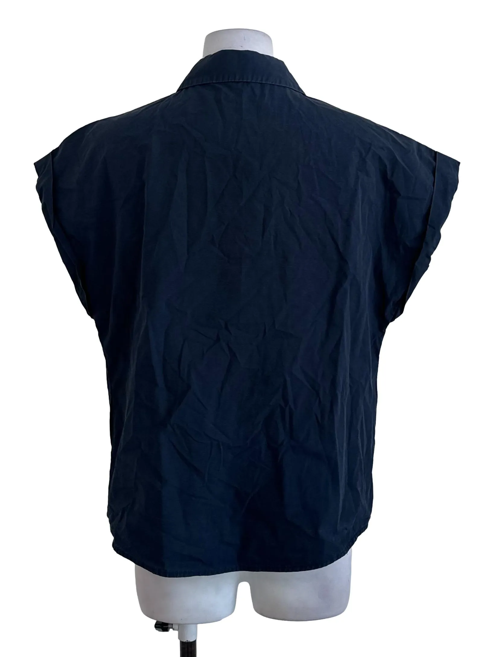 Navy Blue Plain Top