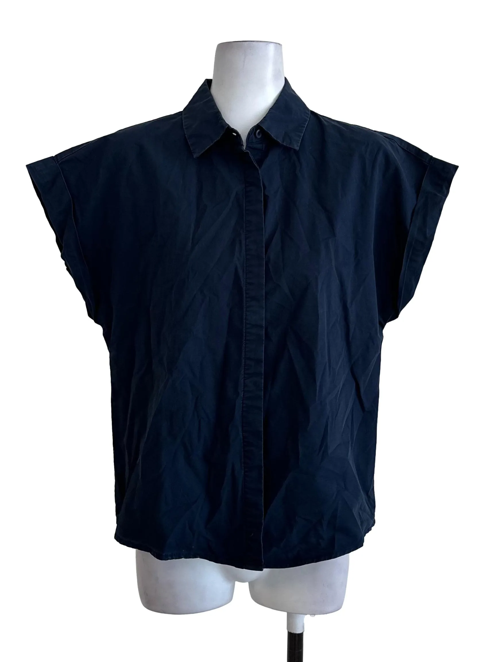 Navy Blue Plain Top