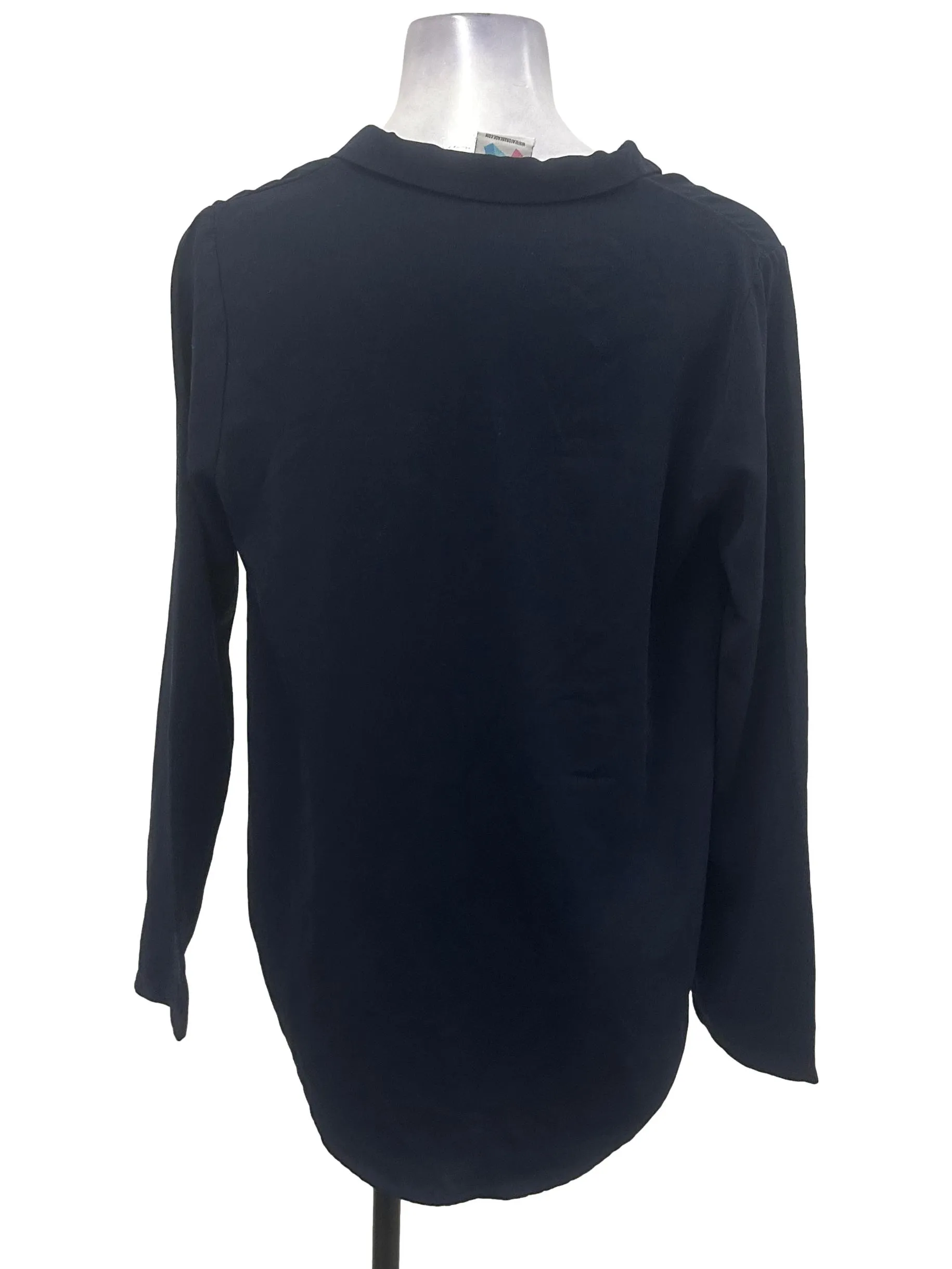 Navy Sleeve Blouse