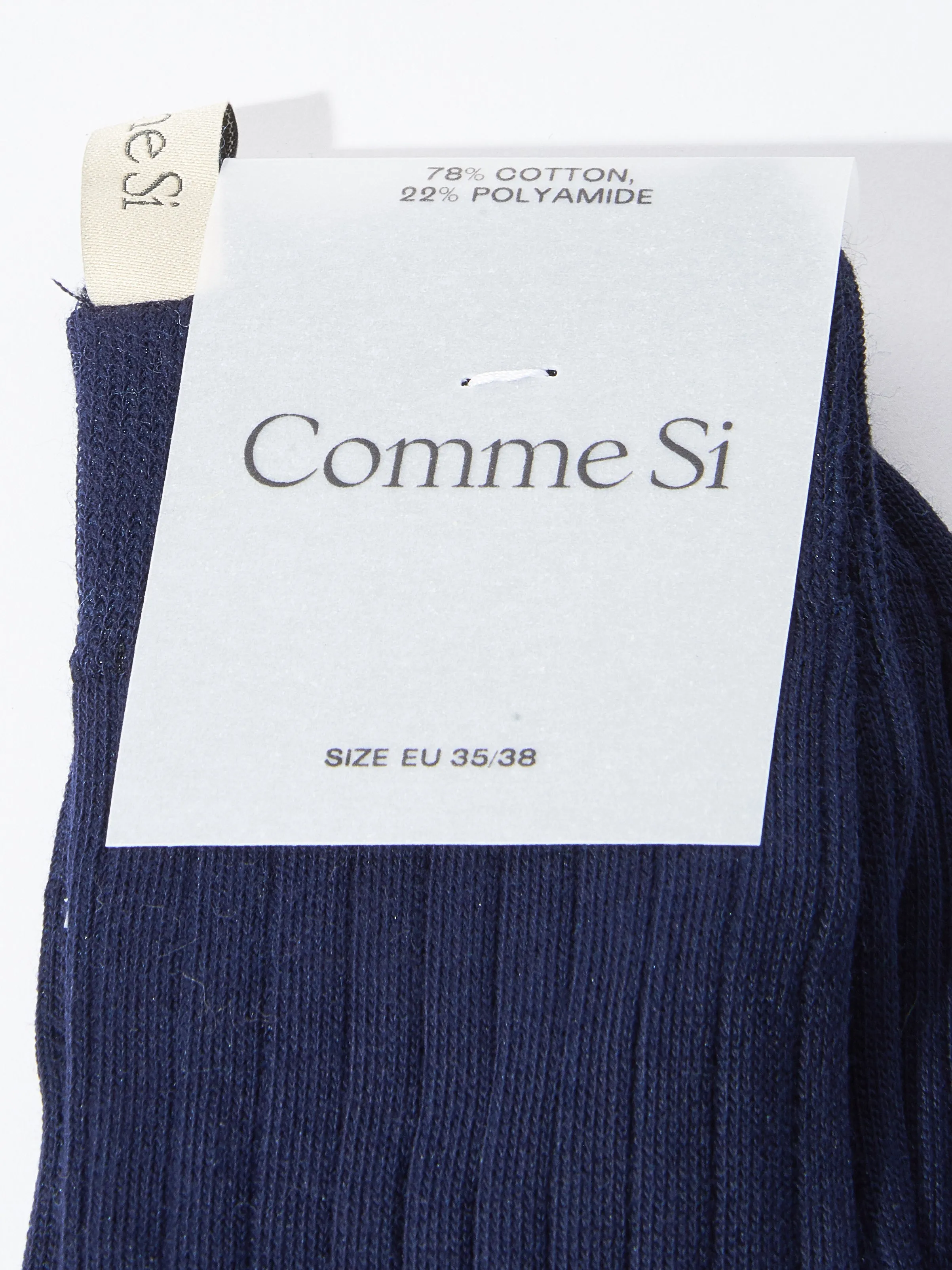 Navy The Yves Sock