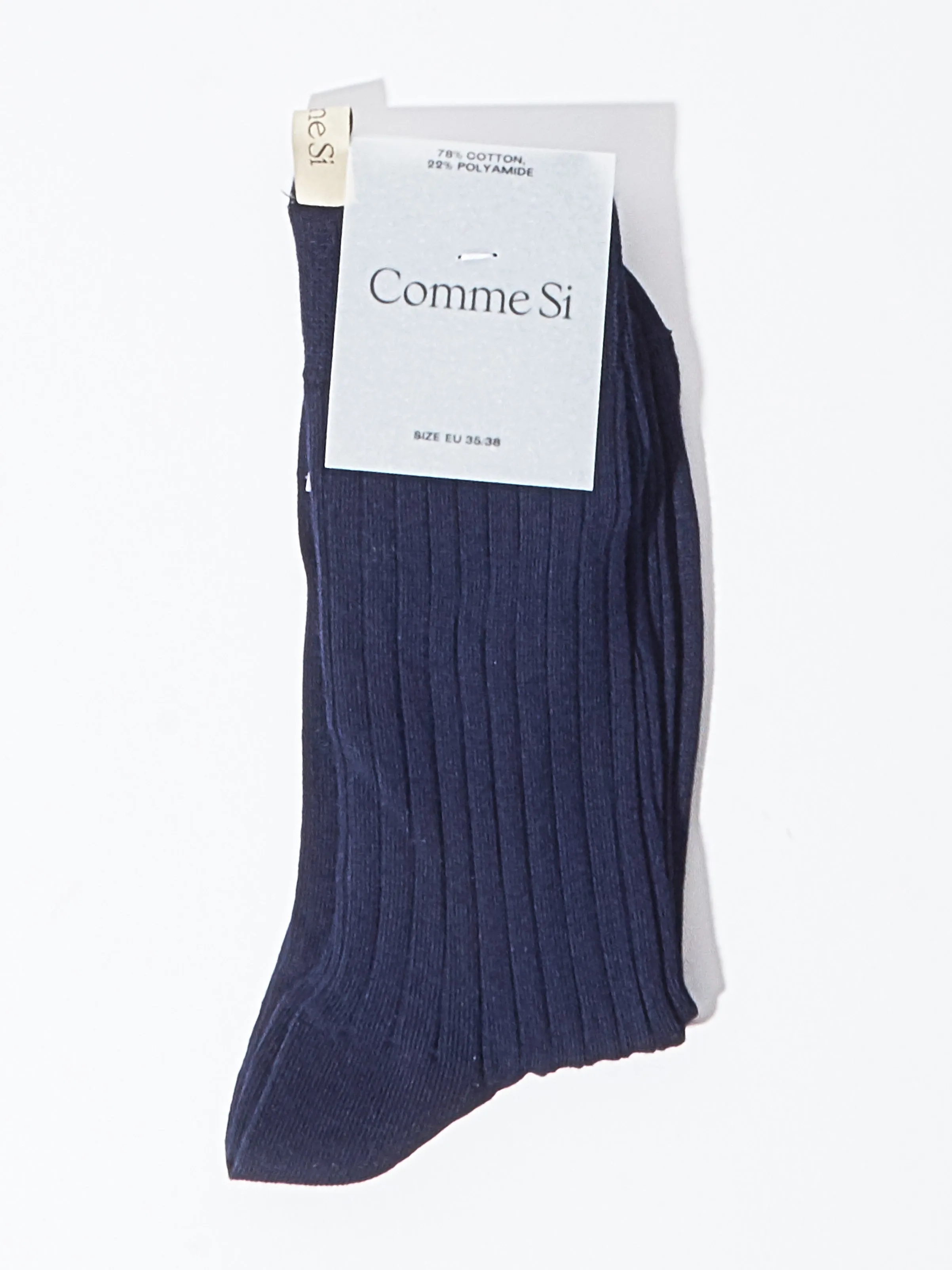 Navy The Yves Sock