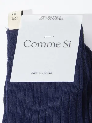 Navy The Yves Sock