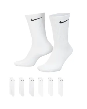 Nike Everyday Cushion Sock 6Pk - White