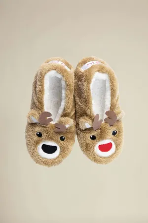 Oh, Deer Christmas Reindeer Footsies