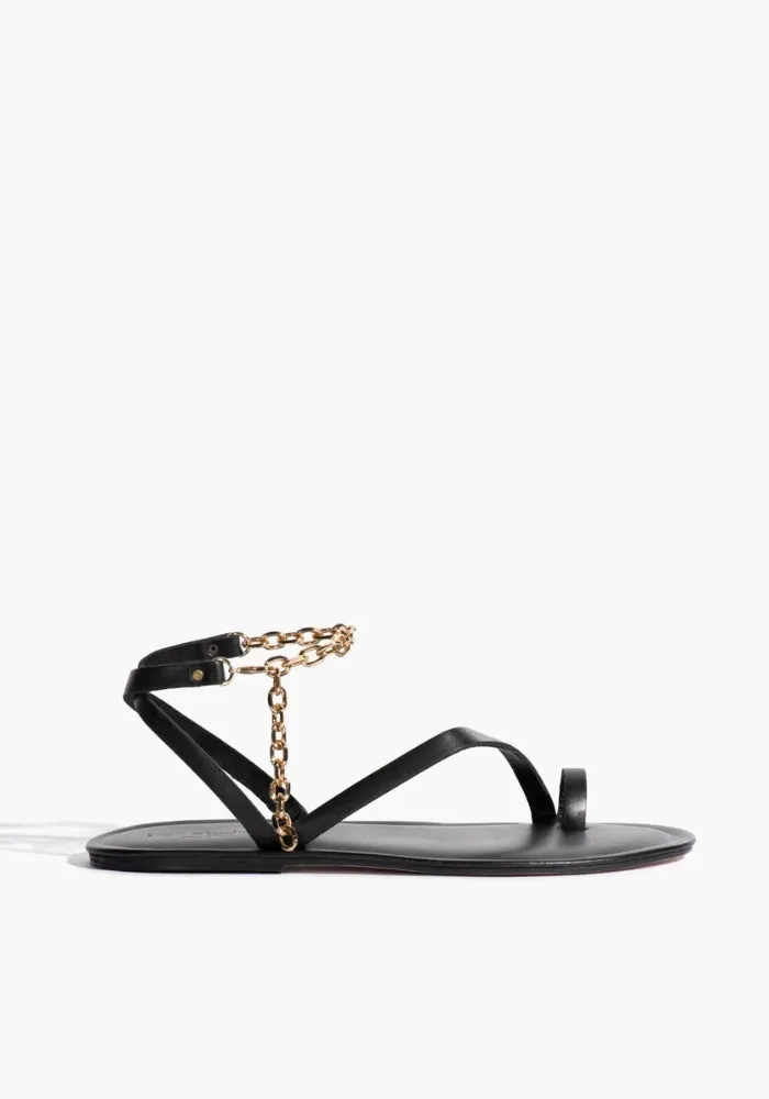 Ornella Sandal - Black & Gold