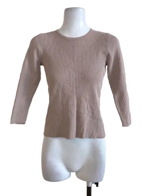 Pale Beige Long Sleeve Top LB