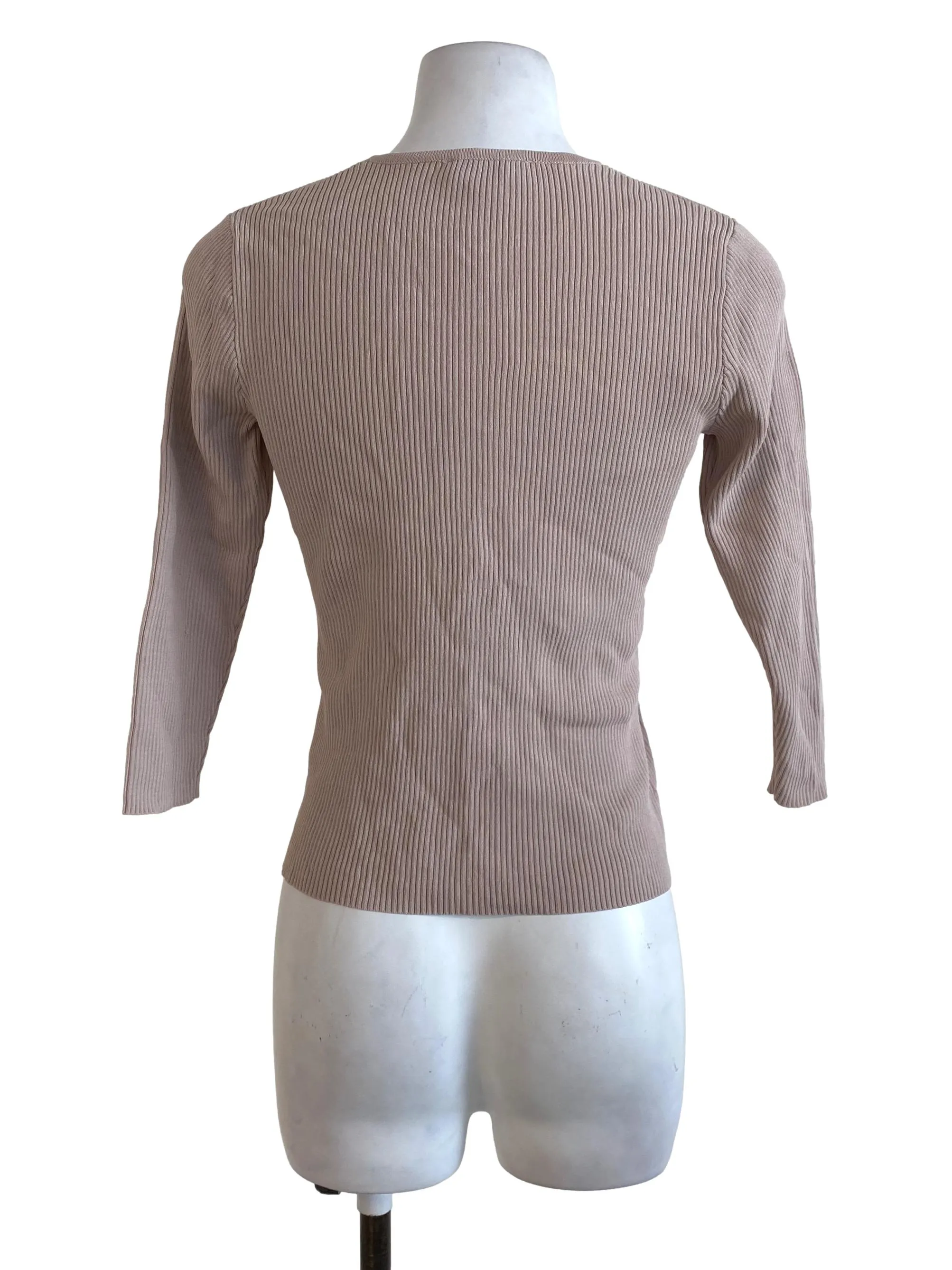 Pale Beige Long Sleeve Top LB