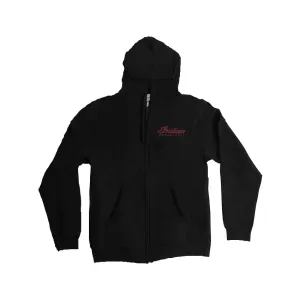 Pikes Peak Indian Script Logo Zip Up Hoodie - Black