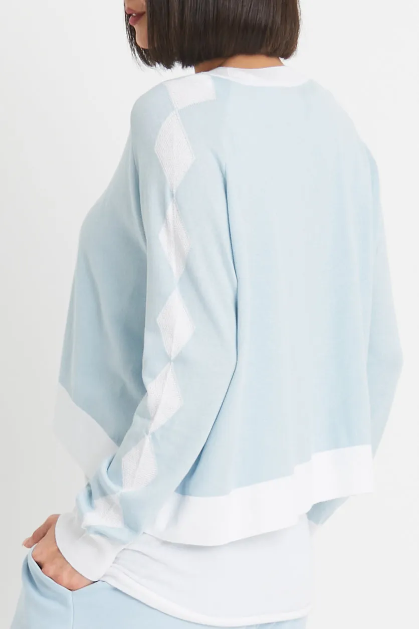 Pima Cotton Diamonds Crewneck Sweater